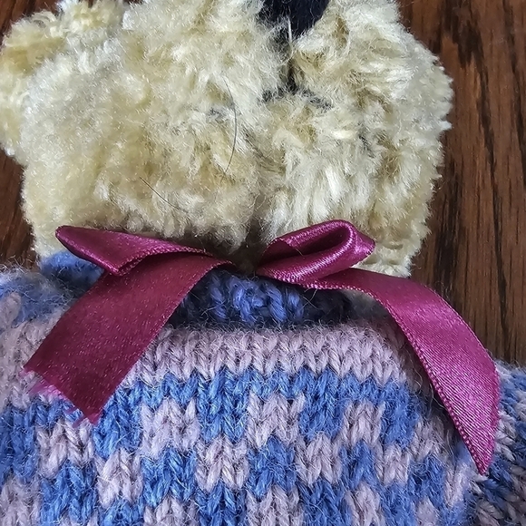 Vintage 1990's Boyd's Bear Elsworth, 12" with Movable Joints and Wool Sweater - Picture 8 of 11